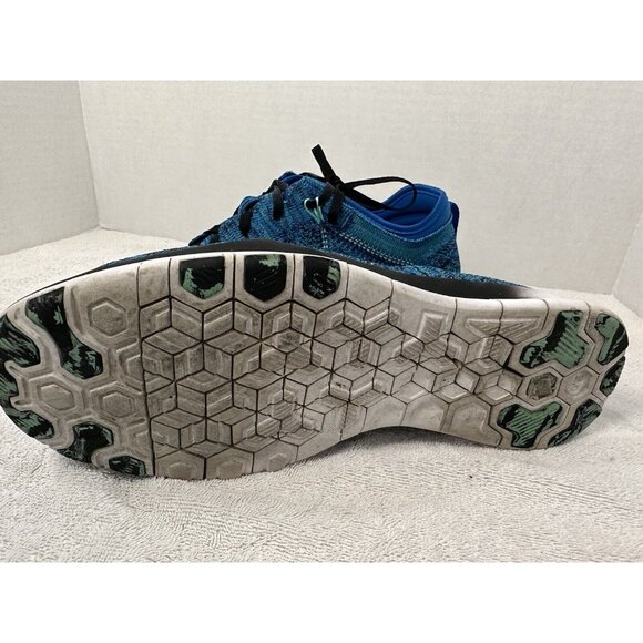 Nike Free 5.0 Tr Flyknit Running Shoes Women’s 11, Blue Lagoon Green 718785-402 - Picture 6 of 7